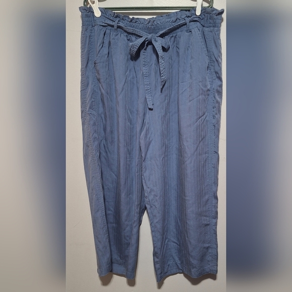 Pants - XXL Women's Casual Blue Wide Leg Pants